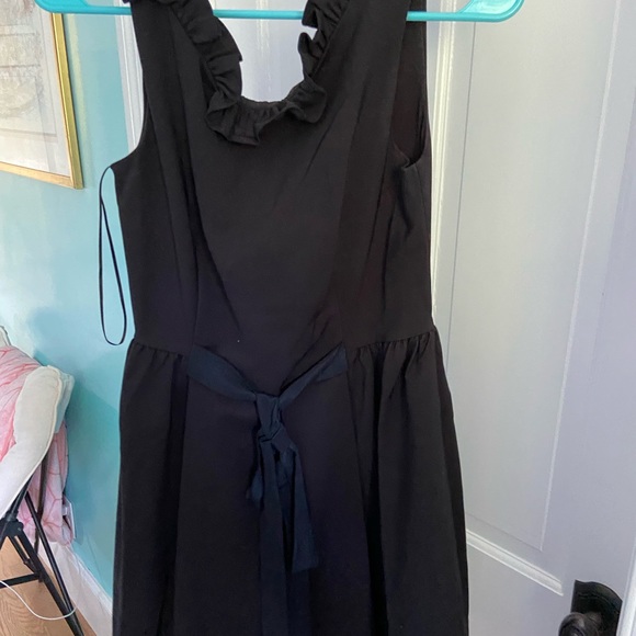 French Connection black ruffle dress - Picture 3 of 6